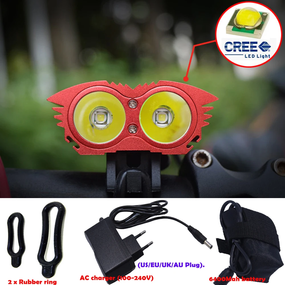 Фсветильник светодиодный велосипедный Walkefire 2 * XM-L U2 4 режима головки | Спорт и