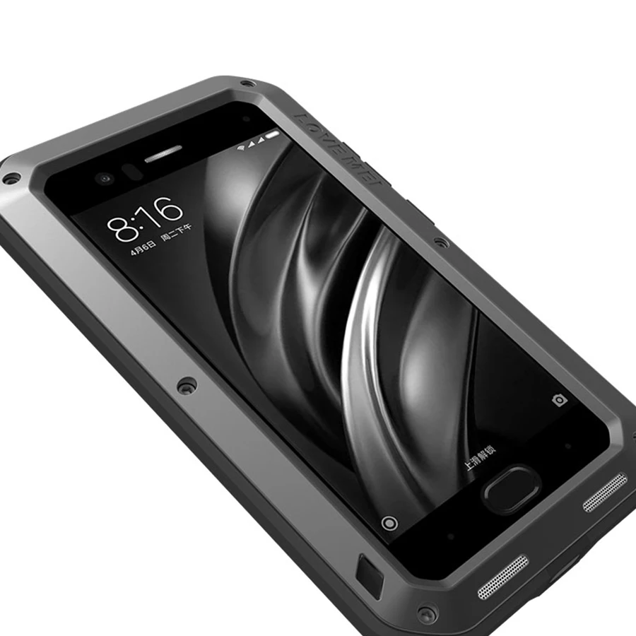 Бренд Love Mei чехол для Xiaomi mi 6 металлический противоударный чехол для телефона для Xiaomi mi 6 mi 6 полный корпус анти-осень Броня чехол прочный корпус