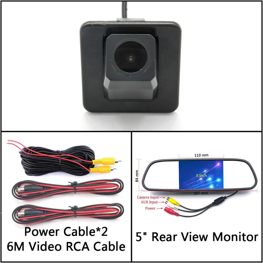 Cam N 5 inch Mirror Full HD камера заднего вида для Kia cerato Forte 5 K3 Cerato Classic для hyundai Elantra Avante, Парковочное зеркало, монитор - Название цвета: Cam N 5 inch Mirror