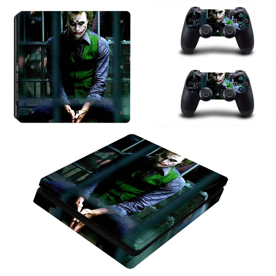 YSP4S-3453 Наклейка с джокером для PS4 тонкая консоль кожа и контроллер наклейка s виниловая наклейка для Dualshock 4 для Playstation 4 Slim - Цвет: YSP4S-3453