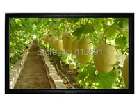 free shipping 180 inch 169 3d silver screen with fixed frame made of velvet and aluminium