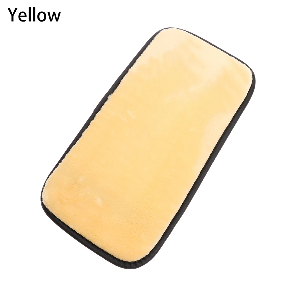 Yellow 1 шт. автомобильный подлокотник коробка накладка центр консольный подлокотник с ящиком Подушка Чехол прочный коврик для автомобиля авто внедорожник аксессуары для интерьера - Название цвета: Yellow