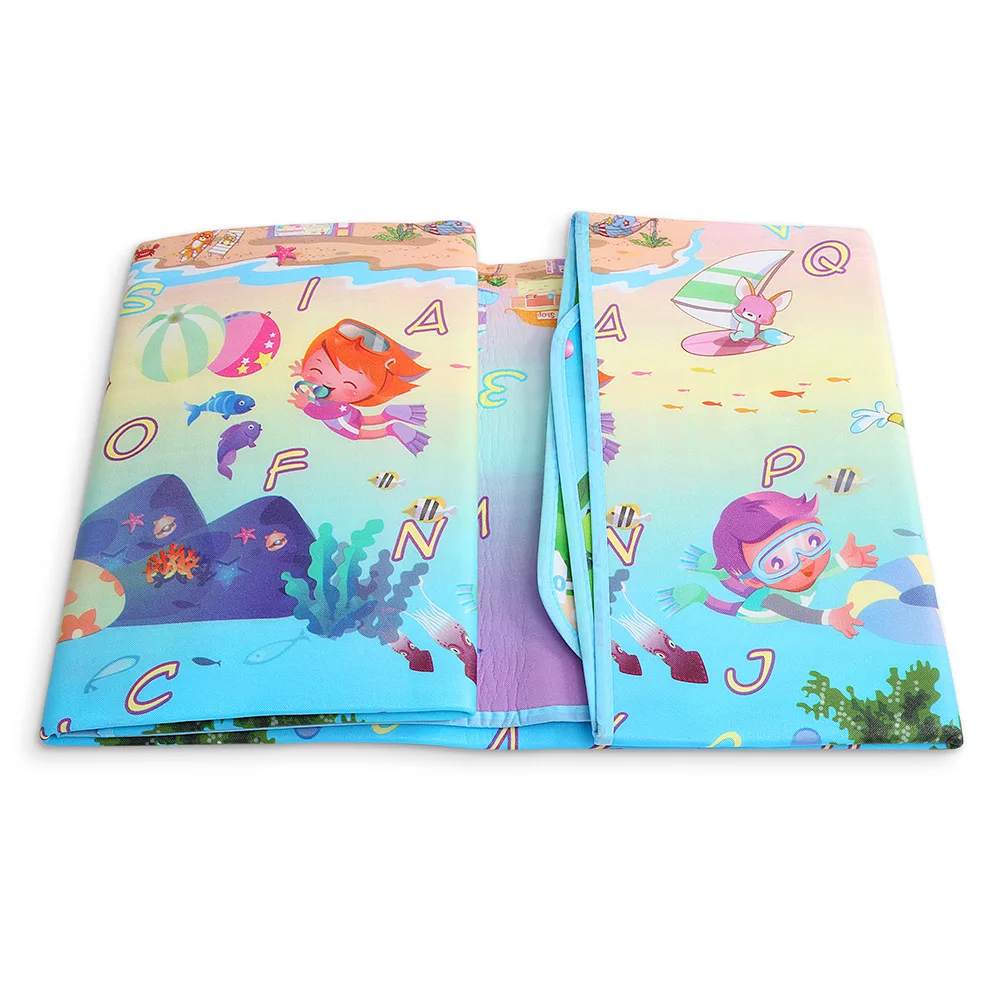 Maboshi 200x180 см игровой ползающий коврик для малышей двухсторонний мягкий пенопласт