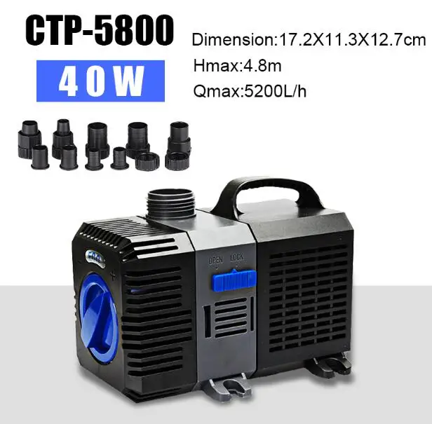 CTP-5800 SUNSUN CTP Серии Многофункциональный рыбный бак погружной насос. Энергосберегающий водяной насос с преобразованием частоты. Насос фонтана - Цвет: CTP-5800