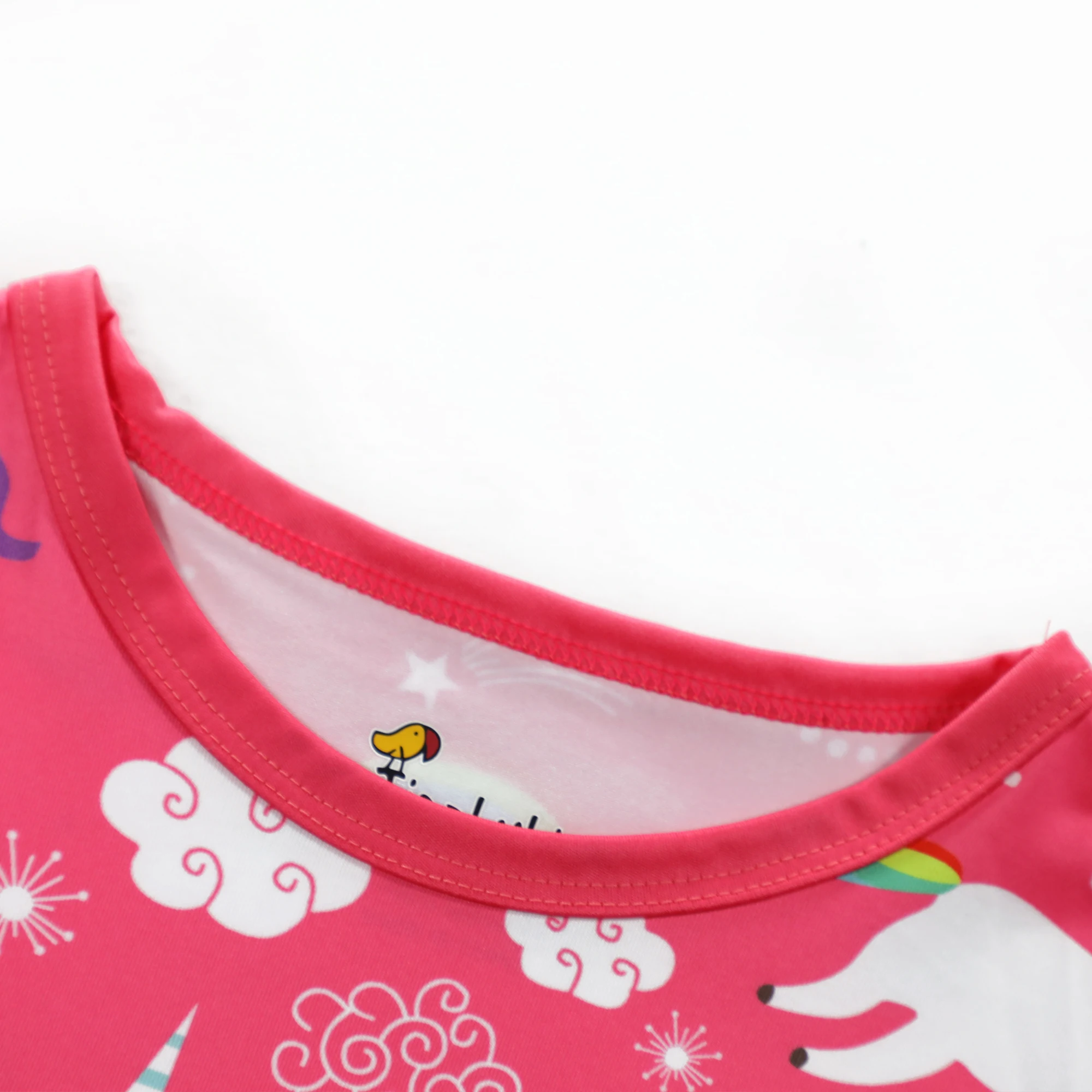 Summer New Short Sleeve Cartoon Girls Dress Kids Clothes Baby Unicorn Princess Dresses for Vestido Infantiil | Детская одежда и