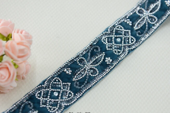 Лента с вышивкой из бисера 2 8 ярда (2 шт.) 3 5 см 1 37 дюйма|lace trim ribbon|trim ribbonlace |