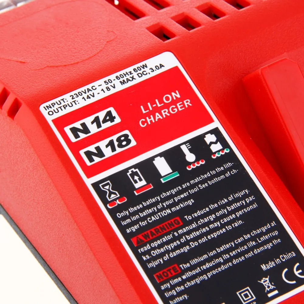 Новое высококачественное 18В зарядное устройство для литий-ионной батареи Milwaukee
