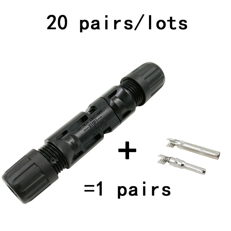 20 pairs connector LY-2546B обжимные клещи MC4 pv Емкость шпули 2,5/4/6mm2 14-10AWG Разъем для установки на солнечной батарее костюм Y1 зачистки проводов режущие инструменты - Цвет: 20 pairs connector