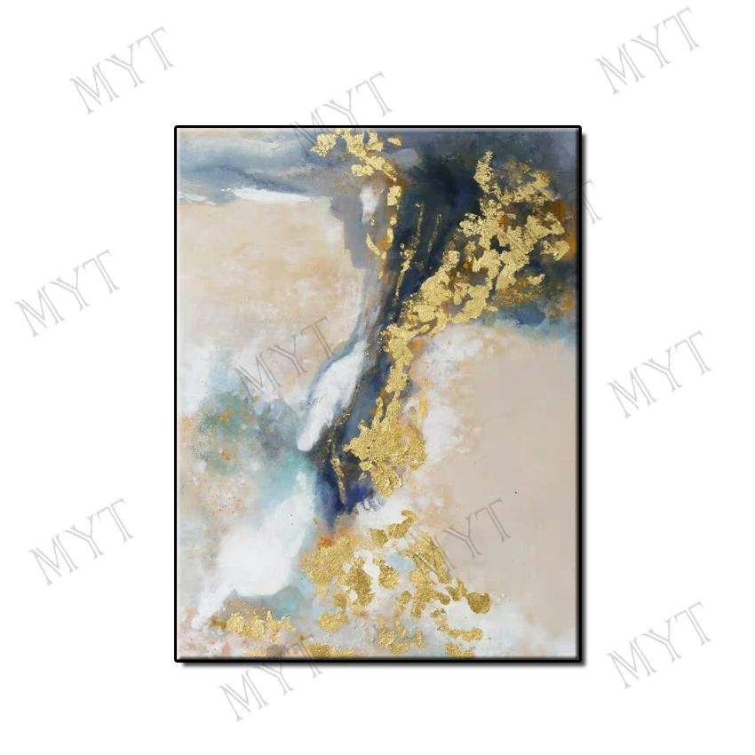 

Unique gift gilding scenery No Framed Hand-painted abstract Oil Painting on canvas wall art picture for Living Room home Decor