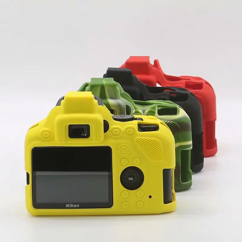 Мягкий силиконовый чехол для камеры защитный Nikon D3500 резиновая крышка D3500|Сумки