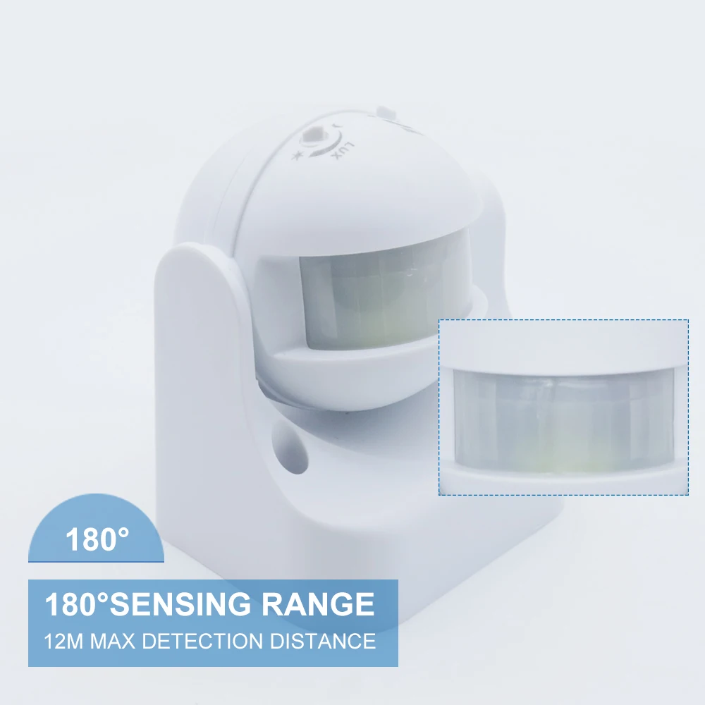 110V 220V движения Сенсор переключатель 180 градусов безопасности PIR инфракрасный IP44