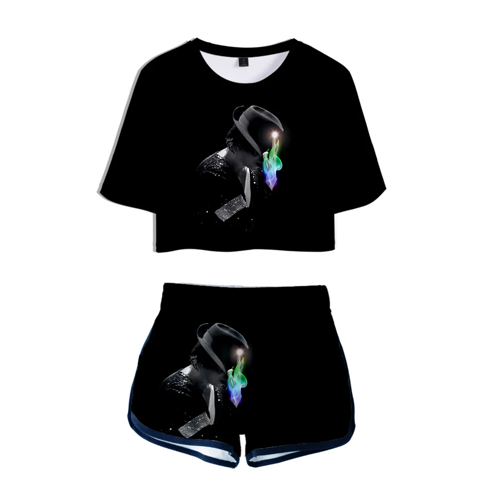 Комплект из 2 предметов для женщин Майкл Джексон на годовщину 10 модная футболка и