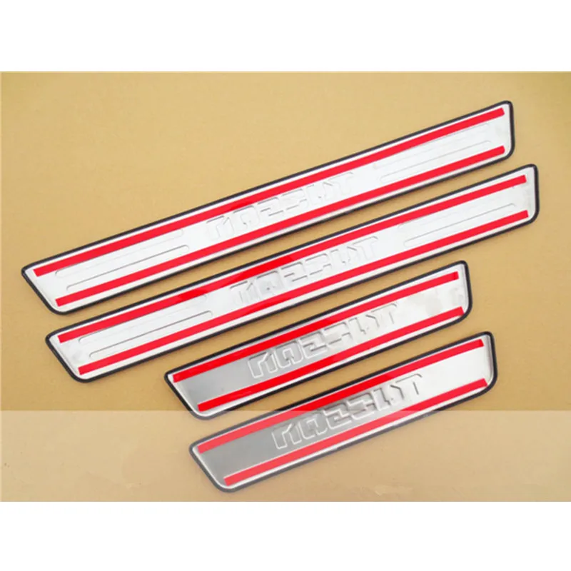 For Car Styling Hyundai Tucson 2006-2013 Accessories Door Sill Protector Scuff Plates Stainless Steel Door Pedal Stickers