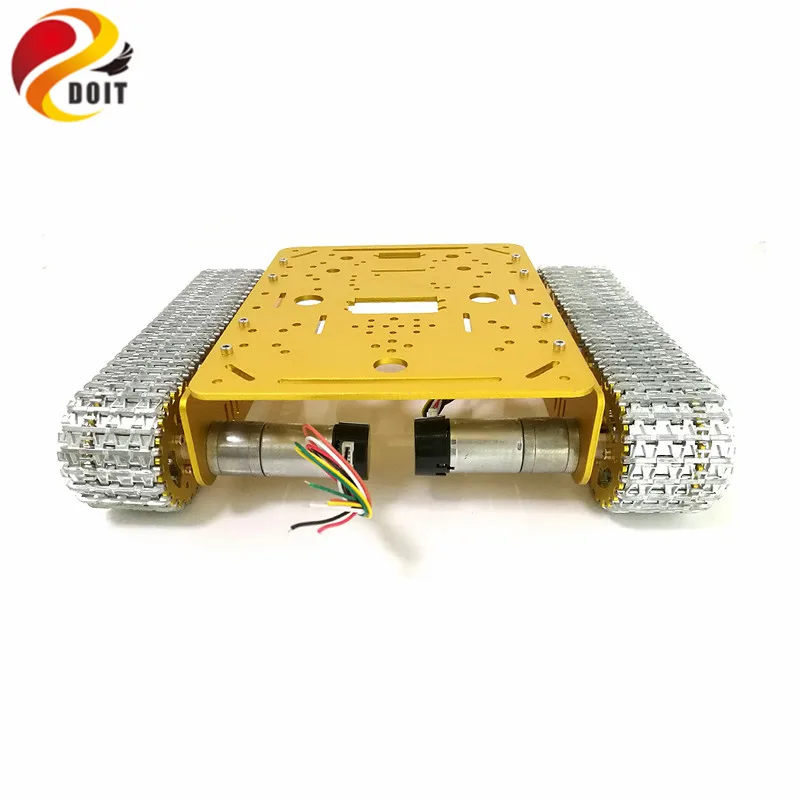 Все металлические гусеничный rc робот гусеничные шасси танка модели Chase caterpillar с