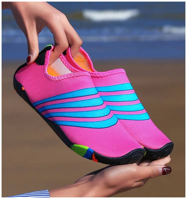 Унисекс aqua shoes Лето Плавание пляж на серфинге быстросохнущая обувь резиновая нескользящая легкая женская обувь для водных видов спорта