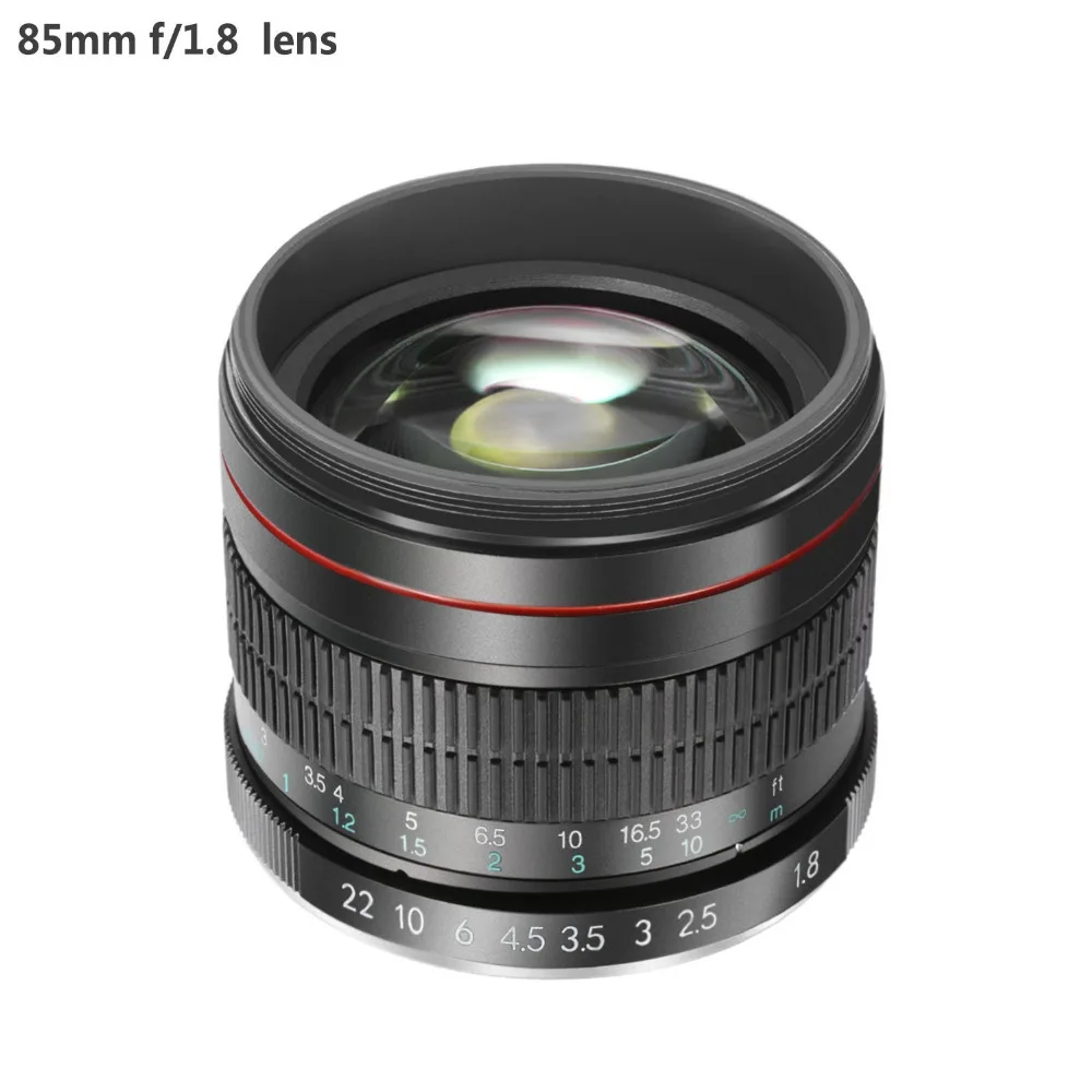 Neewer 85 мм f/1,8 портретный асферический телеобъектив для камеры Nikon D5 D4 D810 D0800 D750 D610 для Canon80D 70D 60D 60Da 50D 7D 6D 5D