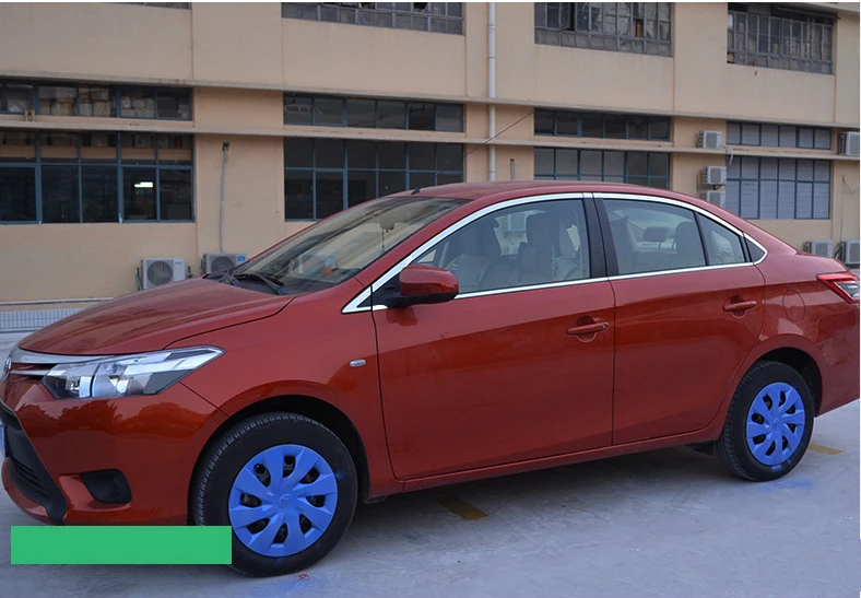 Отделка из нержавеющей стали для крышки подоконника toyota vios 2014 2015 2016 2017 2018 yaris sedan