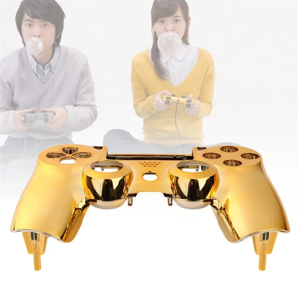 4 Color Plating Front Housing Shell Case Cover For PS4 DualShock Controller Cool Appearance Comfortable Feeling Easily Replace |