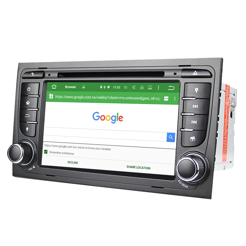 Eunavi 7 &quotOcta core 8 64bit 32 ГБ Android 8.0 dvd-плеер автомобиля 2 DIN для Audi A4/ s4 (2003-2013) с TPMS/OBD2/4 г/dab