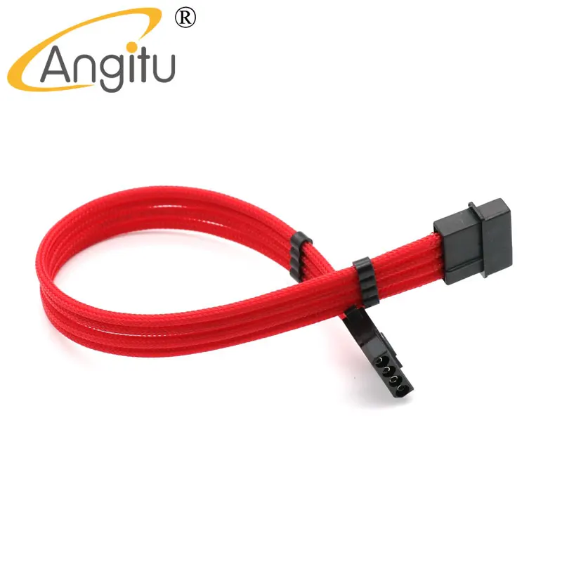 4 мм ПЭТ рукав с одним рукавом Molex 4Pin мужчин и женщин удлинитель питания 2 шт