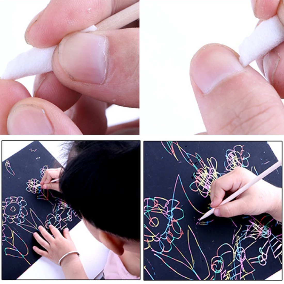 Nail Art Tools 5Pcs Wooden Cuticle Pusher Nail Art Cuticle Remover Orange Wood Sticks For Cuticle Removal Manicure