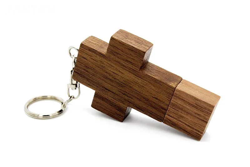 JASTER(более 10 шт бесплатный логотип) usb-накопитель в виде деревянного Креста 2,0 usb флэш-накопитель брелок Флешка 4 ГБ 8 ГБ 16 ГБ 32 ГБ 64 ГБ подарок логотип клиента