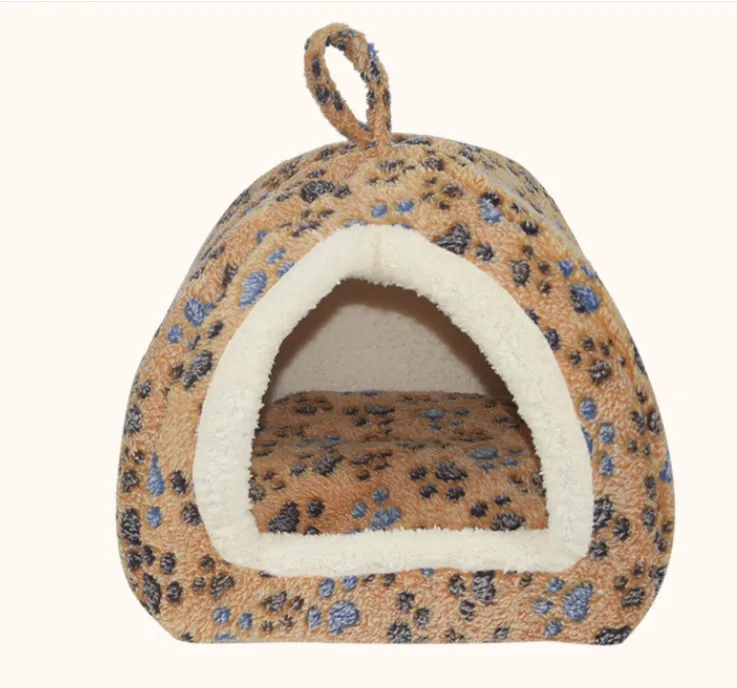 Маленький домик-палатка для кошек и собак мягкий теплый домик | Дом сад