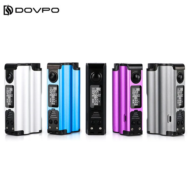Оригинальный Dovpo Topside Squonk Mod 90 Вт Топ Заполнение с 10 мл бутылка питание от одного
