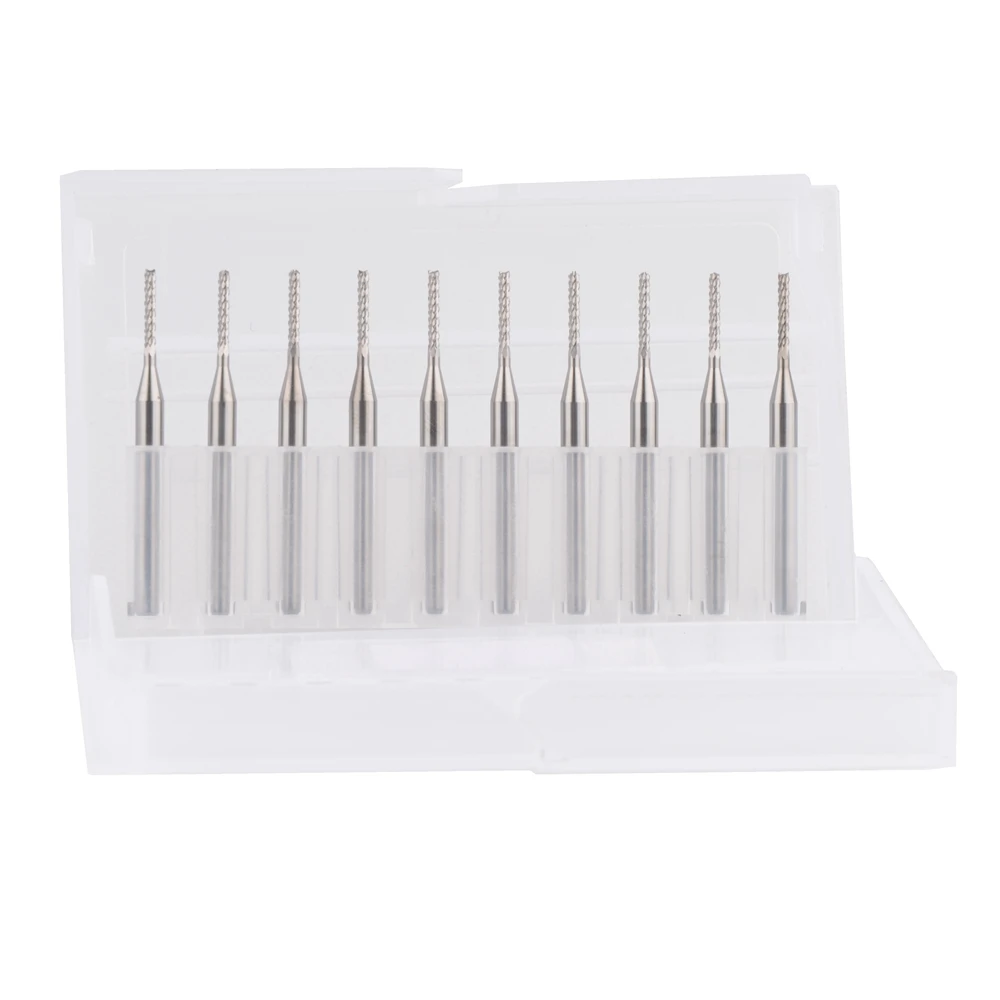 

10pcs Wood Fibre Glass End Mill Engraving Bits 1.3 x 3.175mm Cutting Tools
