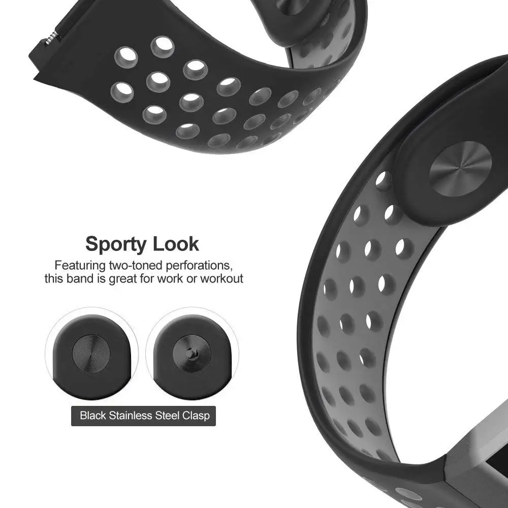 Tschick для Fitbit Ionic Bands мягкий силиконовый дышащий сменный Браслет аксессуар Smart Watch