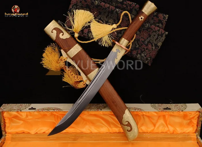 LYUESWORD традиционный китайский меч дамасское лезвие ручной работы очень острые