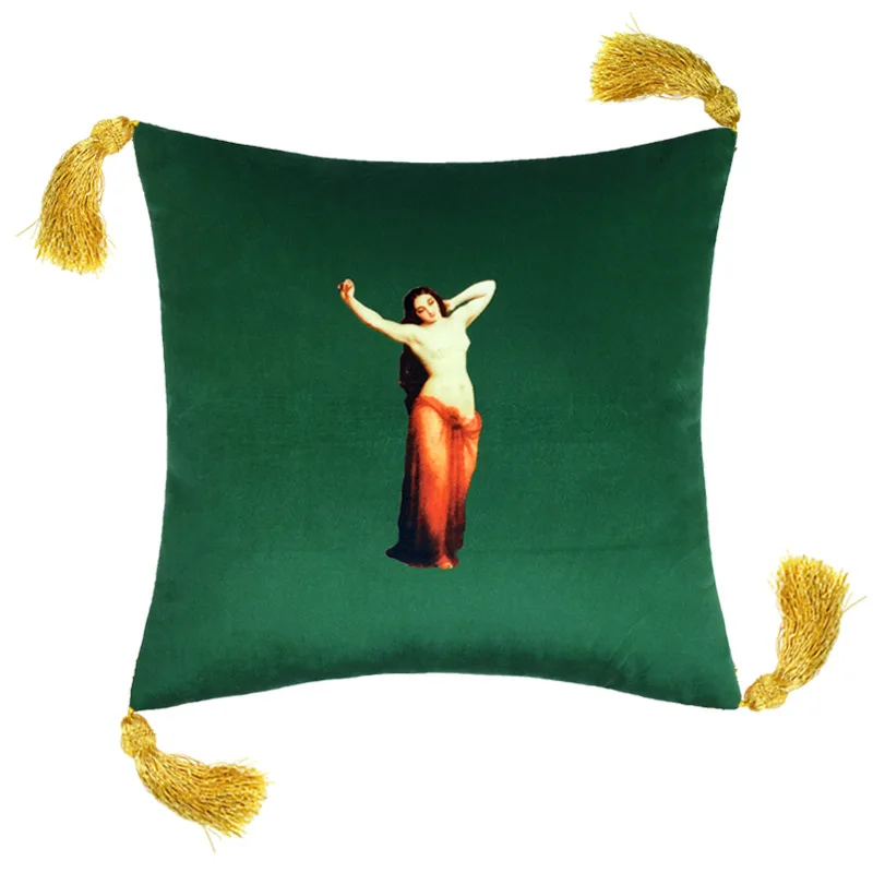 Декоративная бархатная наволочка для дивана 45 х45 см|Наволочки| |
