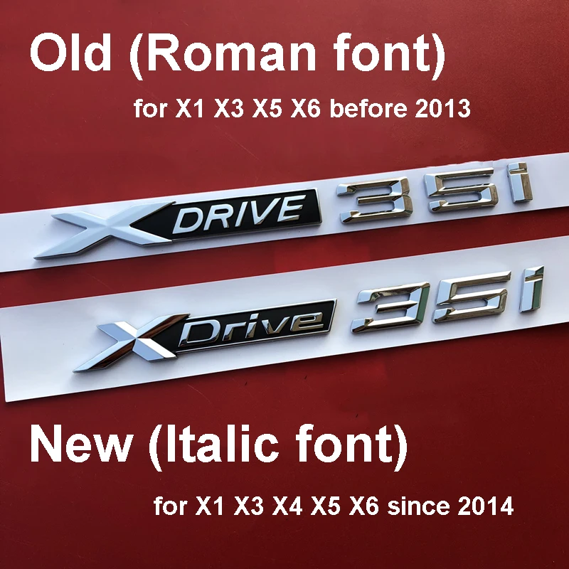 Старая/Новая XDrive 18i 20i 25i 28i 30i 35i 40i 48i 50i эмблема с номером для X1 X3 X4 X5 X6 значок на