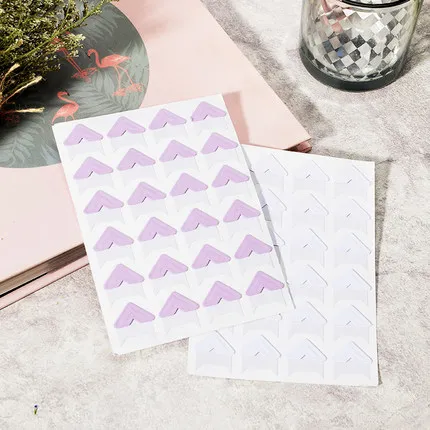 8 видов цветов 192 шт. желейные цветные бумажные угловые наклейки реквизит для