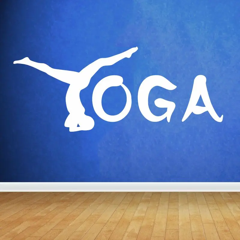 Наклейка DIY для йоги виниловые настенные художественные украшения стен