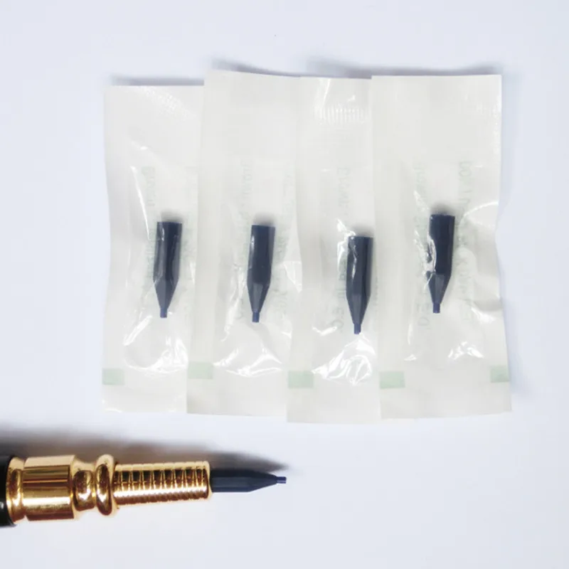 Hot Sale Individual Packed Rose Golden Sun Tattoo Needle Tips for Permanent Makeup Caps Eyebrow Lip Machine Giant Cap | Красота и