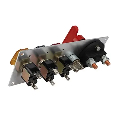DC12V флип-вверх запуск переключатель зажигания Панель комбинированный переключатель выключения+ кнопка запуска+ 3 тумблера