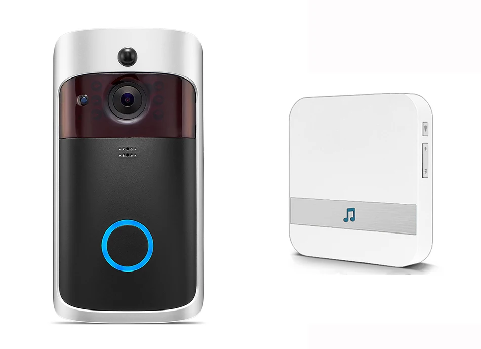 Wifi дверной звонок Smart ip видеосвязь Wi-Fi видео дверной звонок, камера для квартиры ИК-сигнализация беспроводная камера безопасности