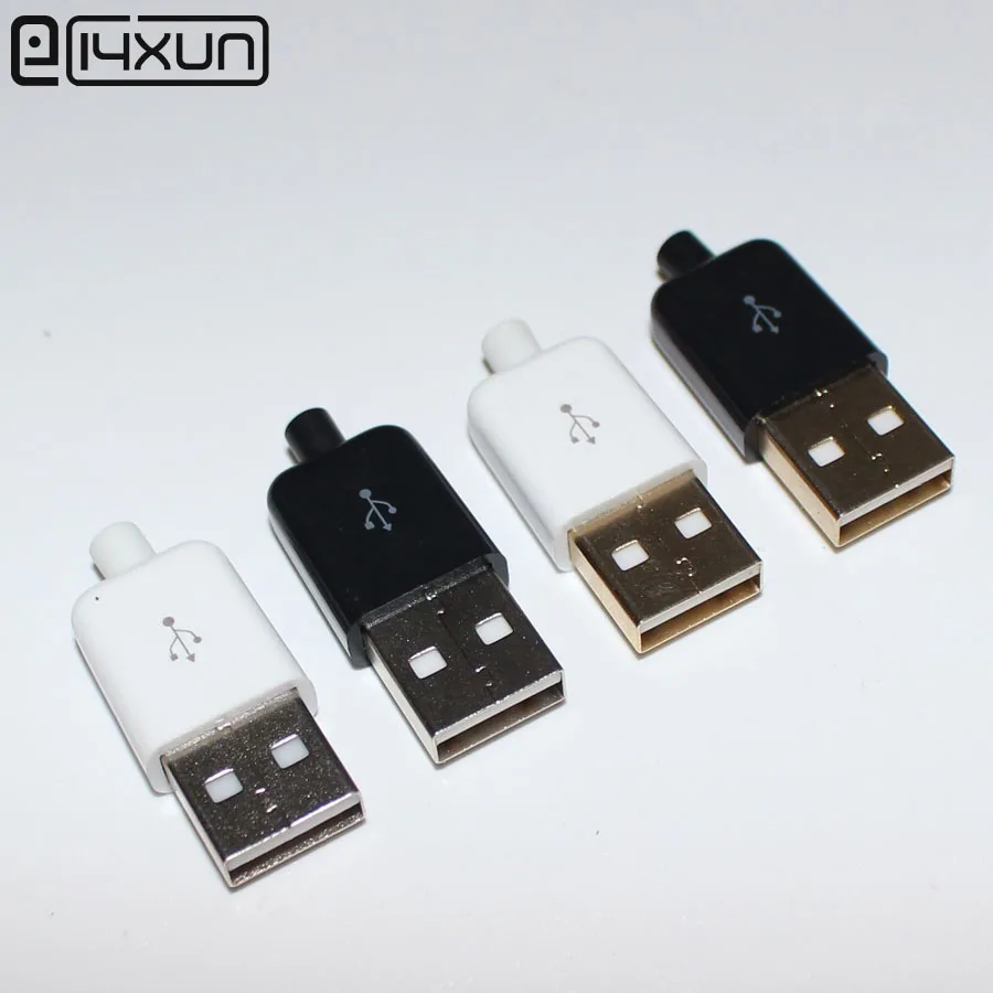 100 комплектов USB 5Pin сварочный тип разъем 3 в 1 никелированный позолоченный хвост