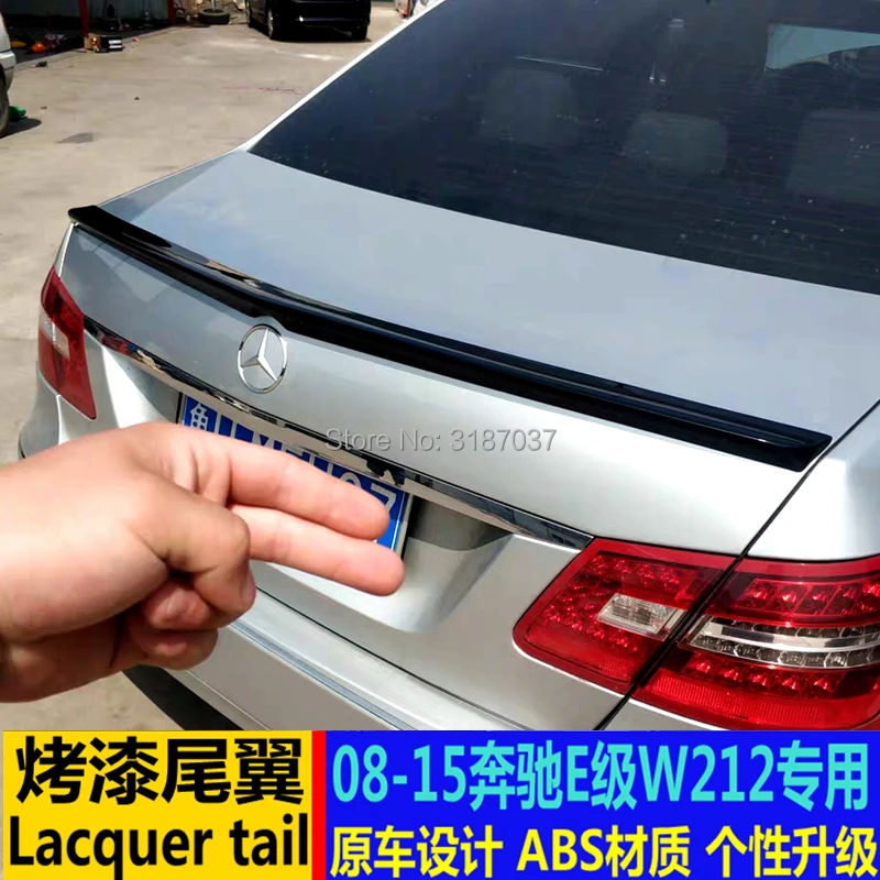 Для Benz W212 E320L E260L E300L E63 Спойлер ABS Пластик Неокрашенный задний спойлер на крыло