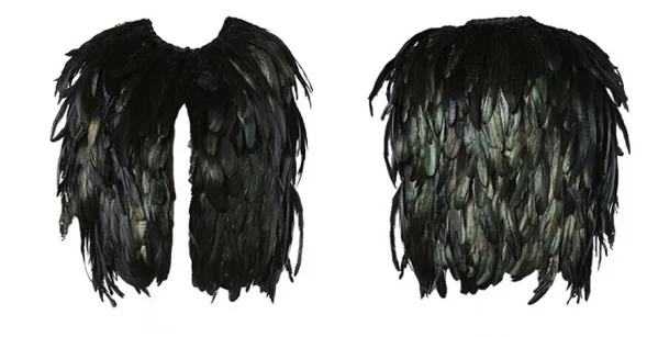 Женский осенне зимний жилет шаль с натуральными перьями накидка шарф костюм для