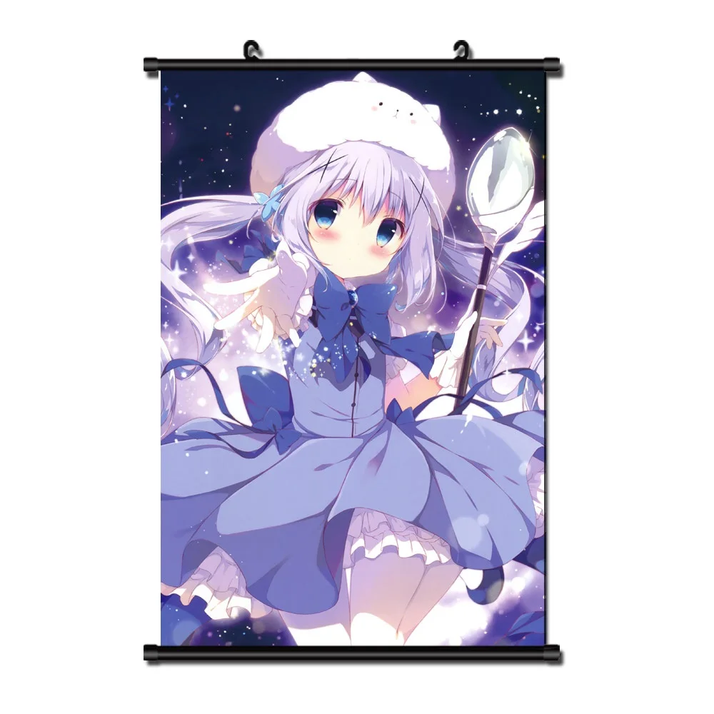 Японское аниме Gochuumon wa Usagi Desuka постер на стену 40x60 см | Дом и сад