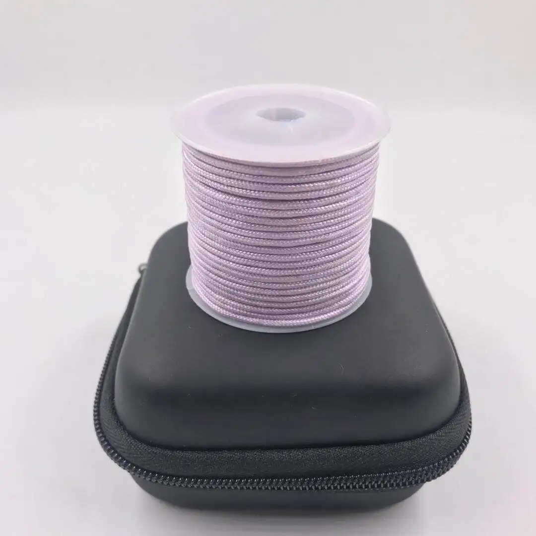 Lavender 35 ярдов/23 Цвета 2 мм китайский узловой шнур ручной вязки Веревка DIY бусины на шнурке пакетный браслет швейная нить декоративная линия - Цвет: Lavender