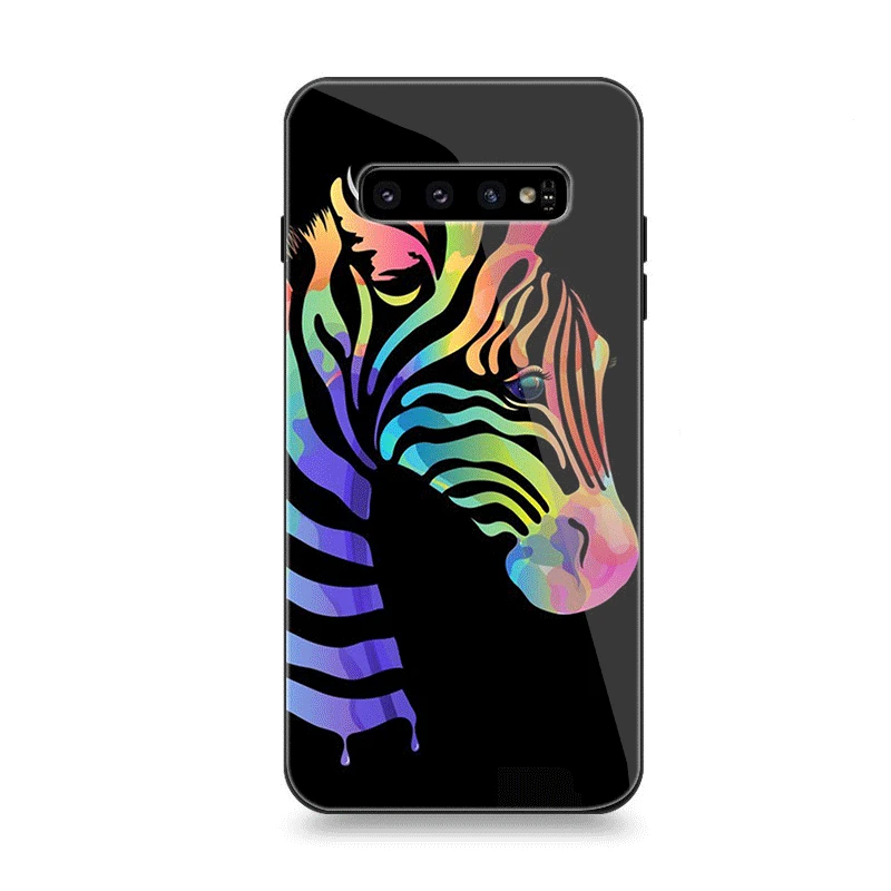 Чехол для телефона стекло Samsung A40 A50 A10 A20 A30 A60 A70 S10 S7 Edge S8 S9 Plus Note 8 9 чехол черная