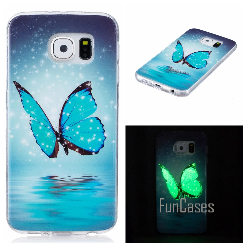Световой чехол для Coque Samsung Galaxy S6 силиконовый Чехол Силиконовый g9200 g920a gelaksy Ajax|case