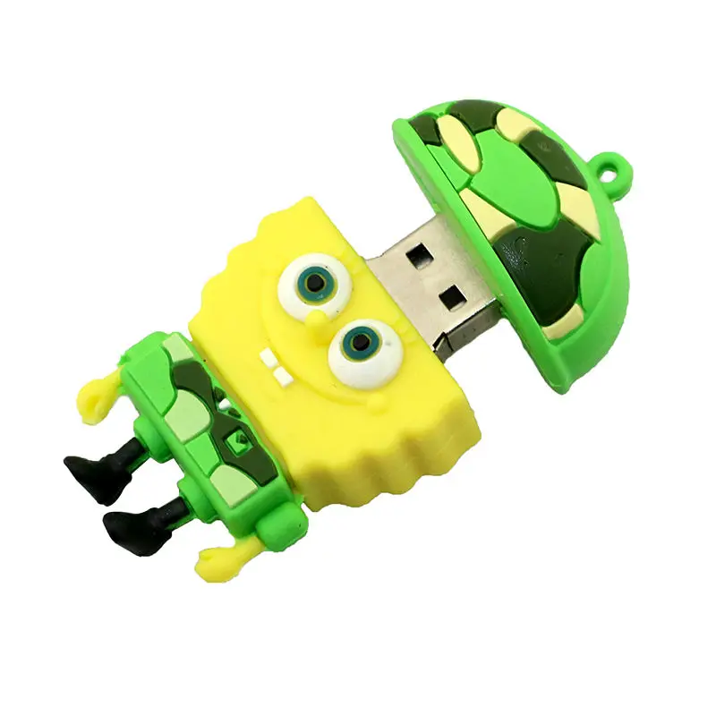 Ручка привода мультфильм Губка Боб 8 ГБ 16 ГБ 32 ГБ 64 ГБ Usb флешка Memory Stick флешки Патрик звезда Pendriver Мини Подарки