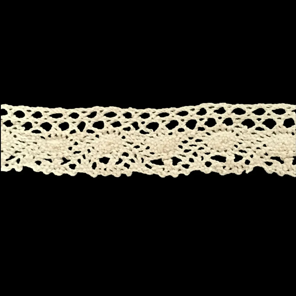 2 метра бежевая кружевная лента для шитья гипюр шириной 40 мм рукоделие