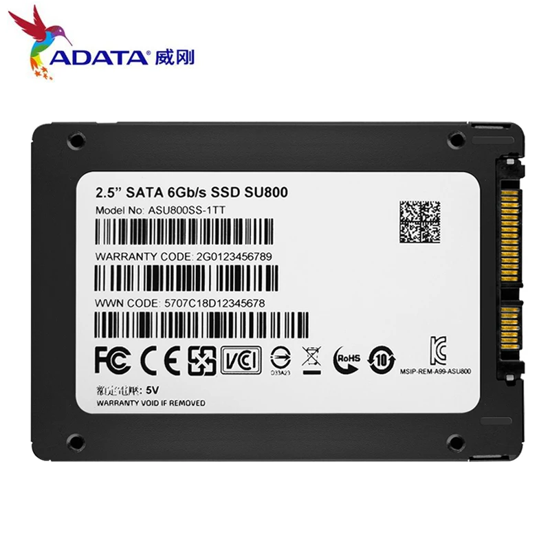 AData SU800 SSD SATA 128GB 256GB SSD жесткий диск HD SSD 2,5 дюймов HDD жесткий диск твердотельный накопитель для ноутбука