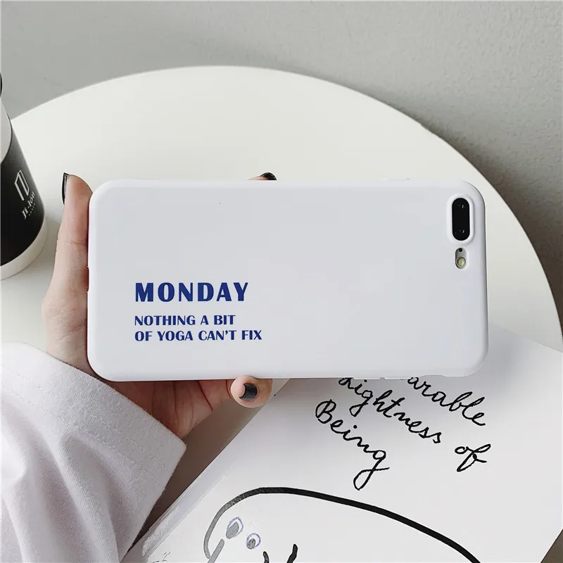GYKZ простой мягкий силиконовый чехол с буквенным принтом для iPhone 7 XS MAX X XR 6 6s Plus