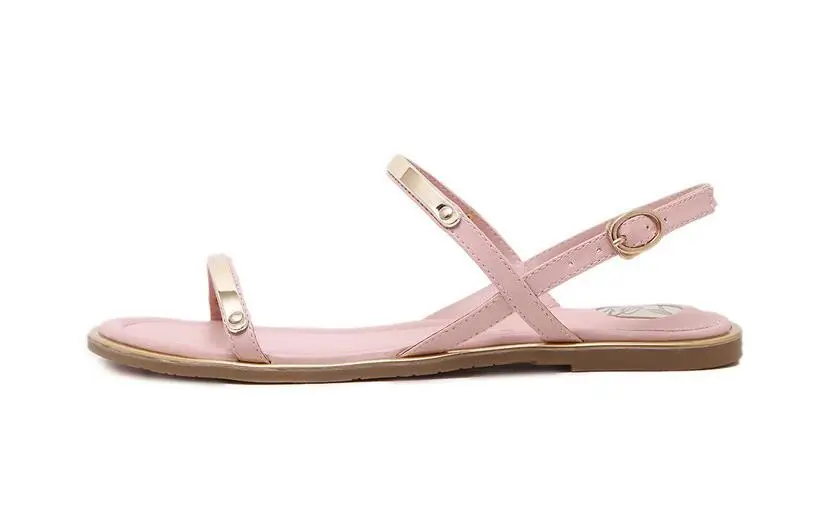 Новинка 2019 года женские сандалии пикантные на плоской подошве с тонким ремешком